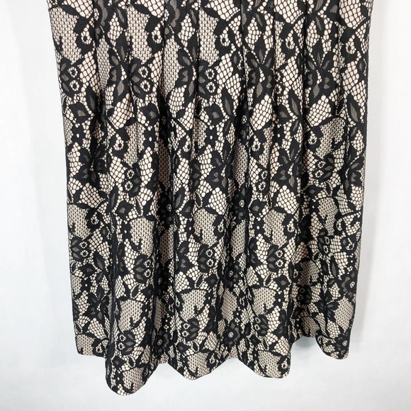 HD in Paris XSP Dress Black White Lace A Line‎ Mini Back Zip Sleeveless 1351 - Picture 8 of 9